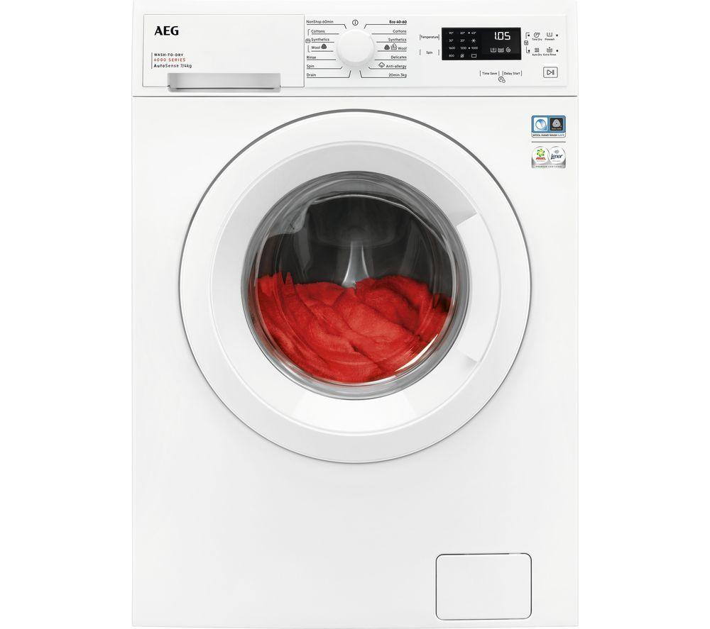 AEG LWX60746B Washer Dryer 7kg + 4kg 1600 rpm White