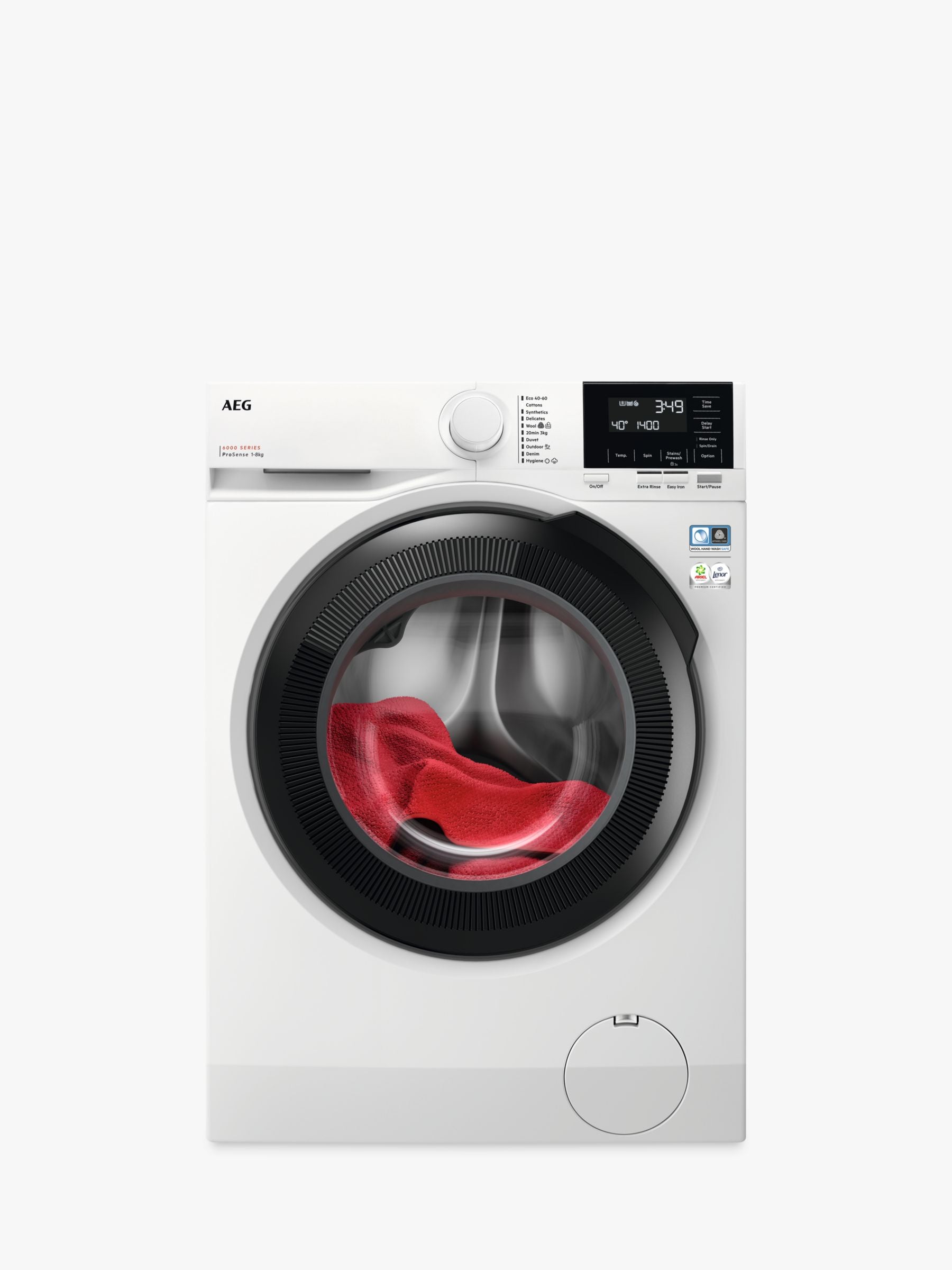 AEG LFR61844B Washing Machine 8kg 1400rpm in White