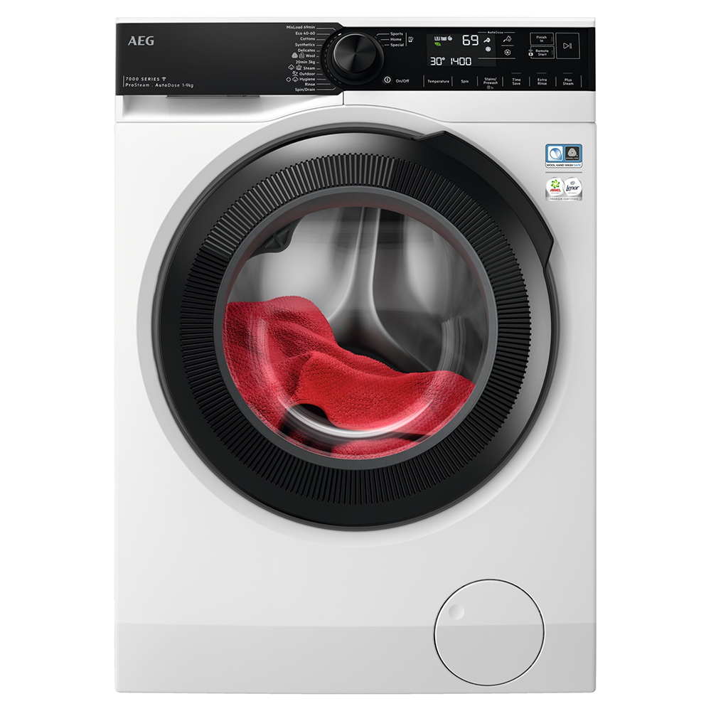 AEG LFR74944AD Washing Machine 9kg 1400rpm Autodose in White REFURBISHED